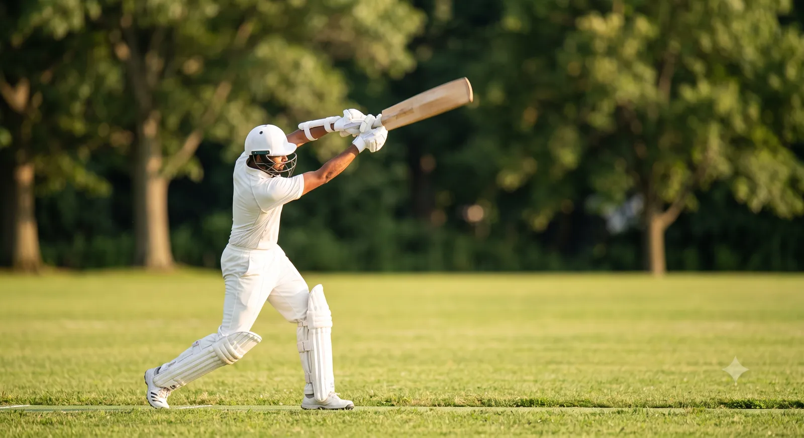 Batsman playing a shot